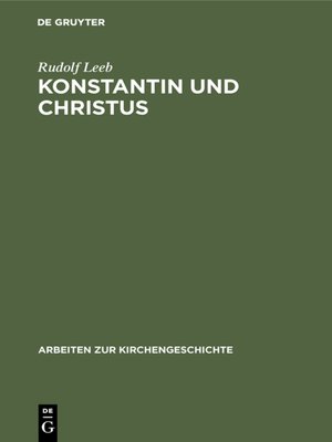 cover image of Konstantin und Christus